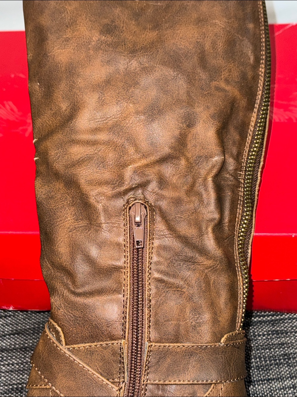 Carlos Santana Brown Leather Boots - Picture 9 of 11
